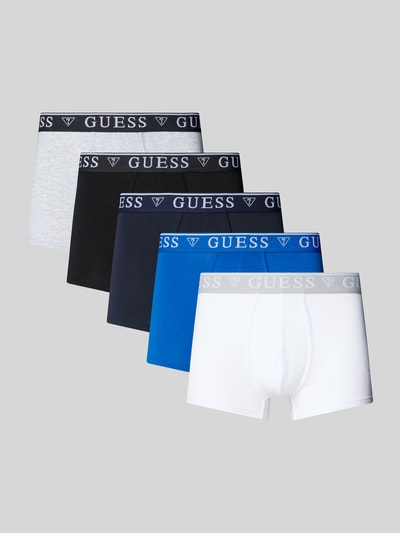 Guess Trunks mit Label-Bund im 5er-Pack Hellgrau 1