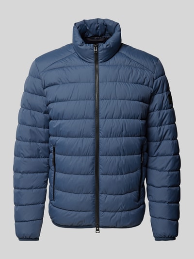 Marc O'Polo Regular Fit Steppjacke mit Reißverschlusstaschen mit gummierter Blende Rauchblau 2