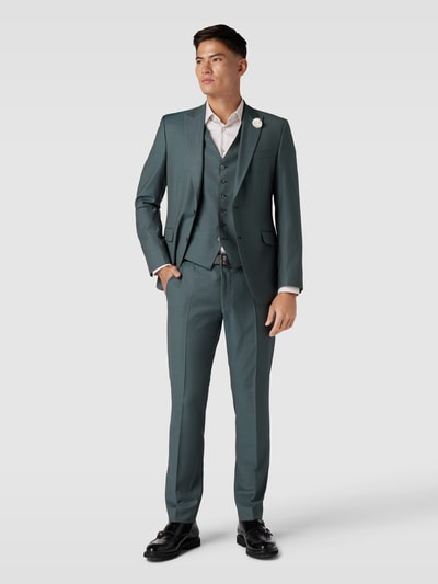 JOOP! Collection Slim Fit Anzugweste mit Leistentaschen Modell 'Weazer' Gruen 1