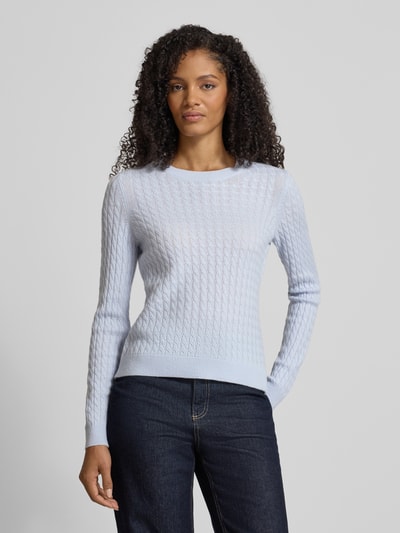 Christian Berg Woman Strickpullover aus reinem Kaschmir Hellblau 4