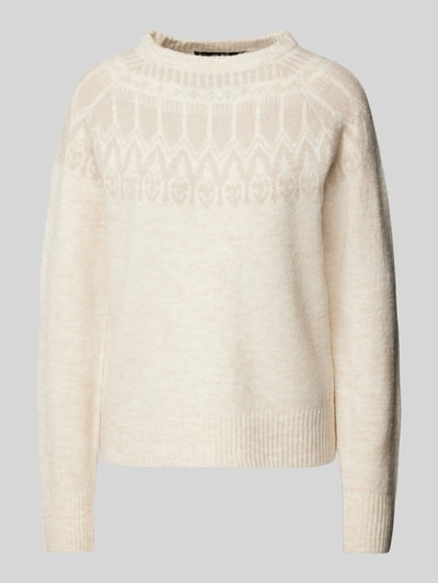 Vero Moda Noorse trui, model 'SIMONE' Beige - 2