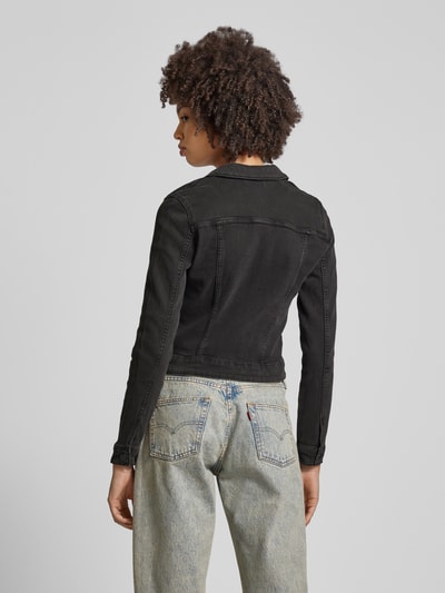 Noisy May Jeansjack met borstzakken, model 'DEBRA' Zwart - 5