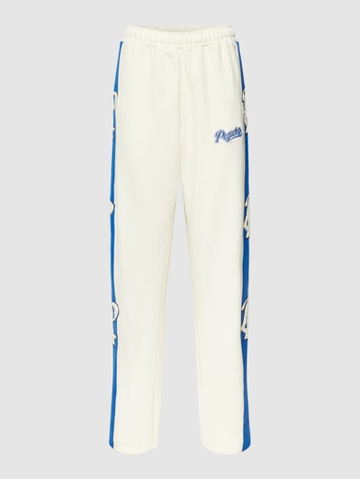 Pegador Spodnie dresowe z lampasami, model „CALABASAS” Złamany biały 2