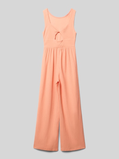 Produktfoto, Regular Fit Jumpsuit ohne Ärmel von s.Oliver RED LABEL, kolor jednolity, krój regular fit, okrągły dekolt, szerokie ramiączka, tkanina żakardowa