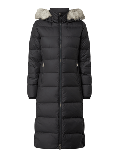 Tommy Hilfiger Daunenmantel mit abnehmbarem Webpelz Modell New Tyra black online kaufen