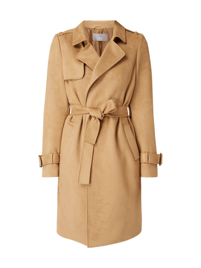 Jake*s Collection Trenchcoat met strikceintuur Cognac - 2