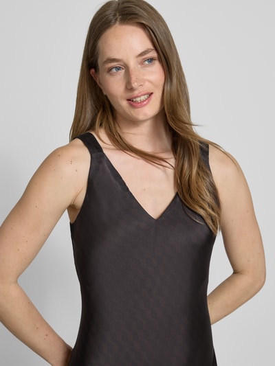 Someday Midikleid mit V-Ausschnitt Modell 'Qova' Dunkelblau 3