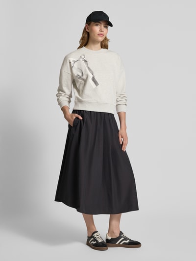 Scotch & Soda Sweatshirt mit Motiv-Print Hellgrau 1