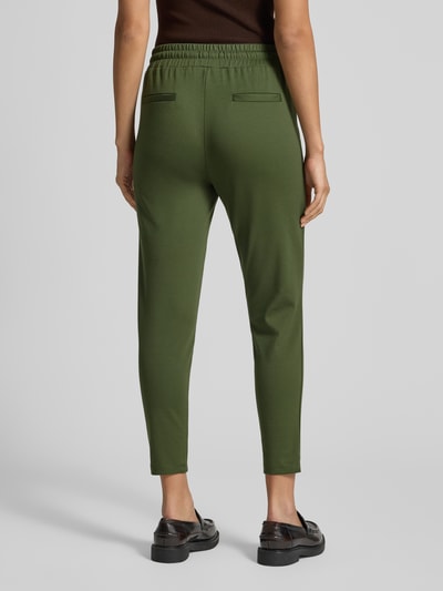 ICHI Spodnie dresowe z elastycznym pasem model ‘KATE’ Khaki 5