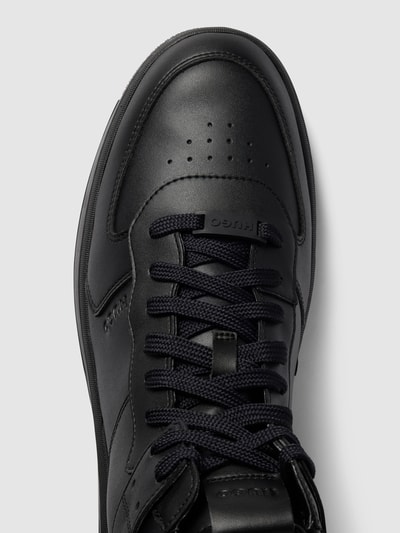 HUGO High top sneakers met label in reliëf, model 'Kilian' Zwart - 4