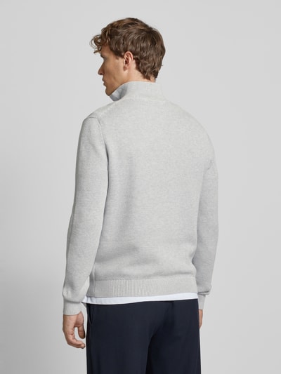 SELECTED HOMME Gebreide pullover met ribboorden, model 'DANE' Lichtgrijs gemêleerd - 5