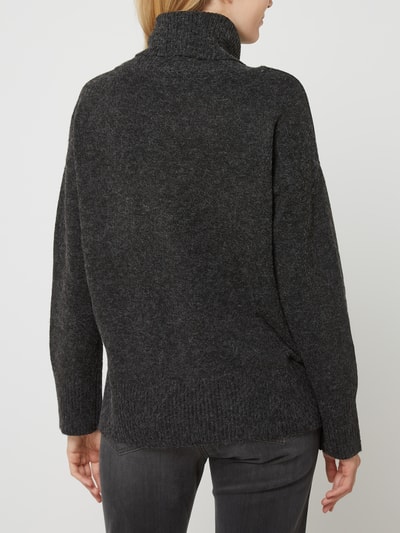 Vero Moda Rollkragenpullover mit überschnittenen Schultern Modell 'Doffy' Black 5