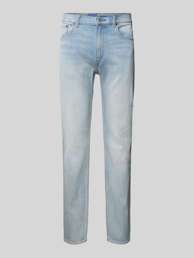 Hugo Blue Regular Fit Jeans im 5-Pocket-Design Modell 'Ash' Hellblau 2