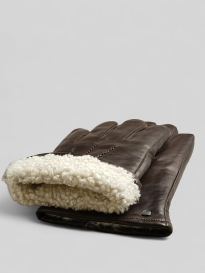 Akaroa Handschuhe mit Touchfunktion aus Schafsleder Modell 'DAN' Dunkelbraun 5
