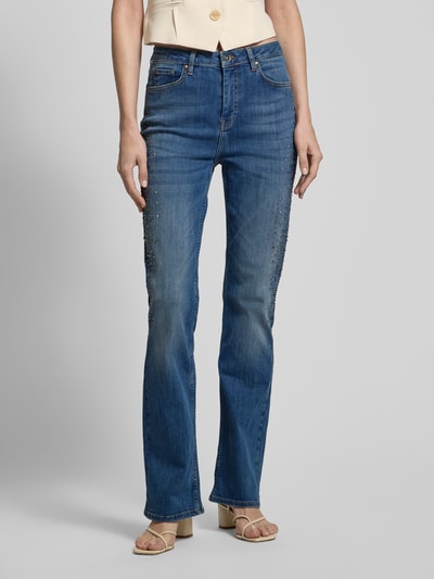 monari Straight Leg Jeans mit Nietenbesatz Jeansblau 4