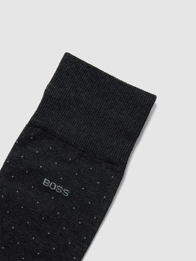 BOSS Socken mit Allover-Muster Modell 'George Dots' Anthrazit 2