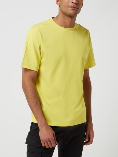 THEORY T-shirt met stretch, model 'Ryder'  Geel - 4