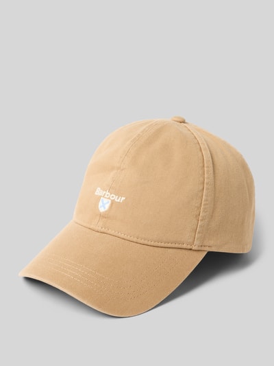 Barbour Basecap aus reiner Baumwolle Modell 'CASCADE' Beige 1