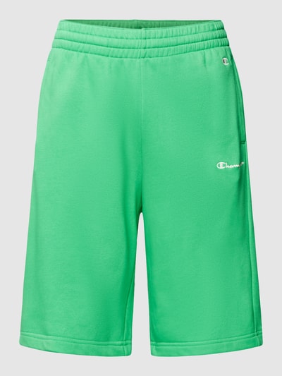 CHAMPION Sweatshorts met labelstitchings Groen - 2