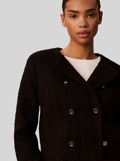 Calvin Klein Womenswear Żakiet krótki o kroju regular fit z dodatkiem wełny Czarny 3