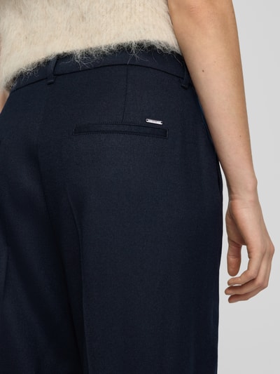 Brax Regular fit stoffen broek van scheerwolmix, model 'STYLE.MAINE' Marineblauw - 3