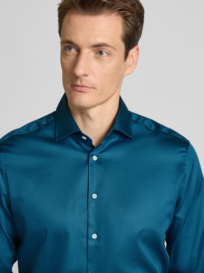 SEIDENSTICKER REGULAR FIT Regular Fit Businesshemd mit Kentkragen Modell 'New' Petrol 3