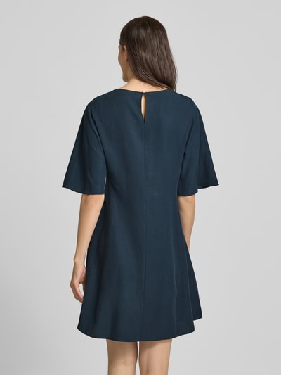 Marc O'Polo Flared Minikleid aus Lyocell-Leinen-Mix Marine 5
