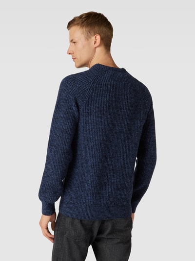 Barbour Strickpullover aus Wolle mit Rundhalsausschnitt Marine 5