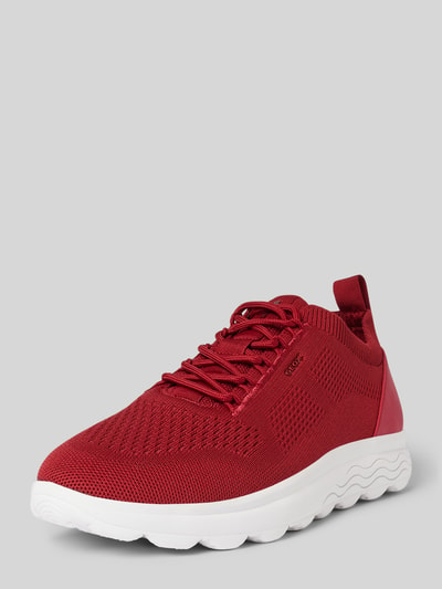 Geox Sneakers met vetersluiting, model 'SPHERICA' Rood - 1