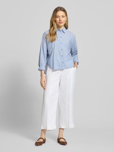 Marc O'Polo Relaxed Fit Hemdbluse aus reiner Baumwolle Hellblau 1