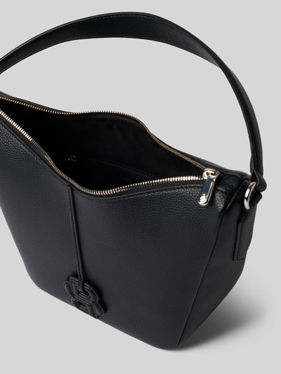 BOSS Henkeltasche in Lederoptik Modell 'ANETT SM HOBO' Black 5