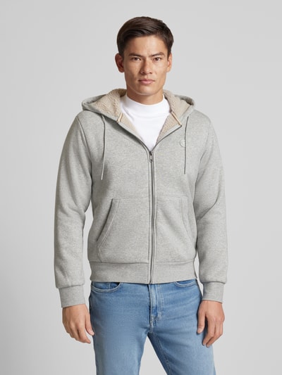 Jack & Jones Premium Sweatjacke mit Kapuze Modell 'BLUMASON' Hellgrau 4