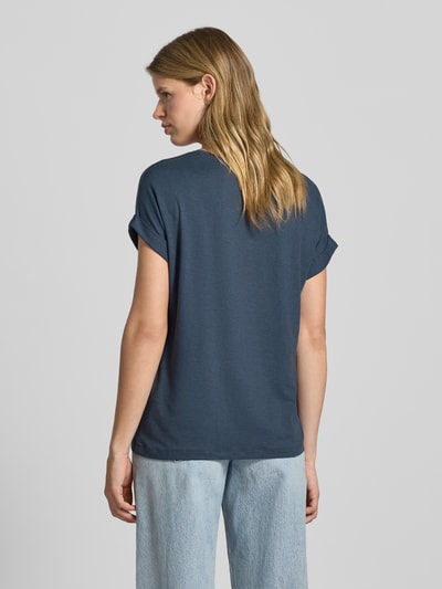 Only Relaxed Fit T-Shirt aus Viskose-Mix Modell 'MOSTER' Rauchblau 5
