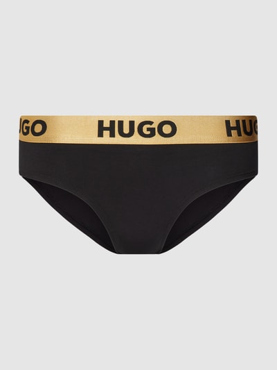 HUGO Slip mit elastischem Label-Bund Modell 'SPORTY' Gold 1