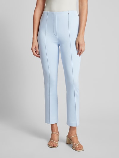 Marc Cain Stoffen broek met bandplooien, model 'FREDERICA' Bleu - 4