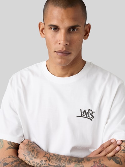 Levi's® Relaxed Fit T-Shirt aus reiner Baumwolle Weiss 2