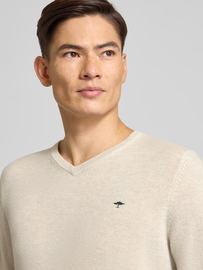 Fynch-Hatton Regular Fit Pullover Woll-Kaschmir-Mix Modell 'Merino' Offwhite 3