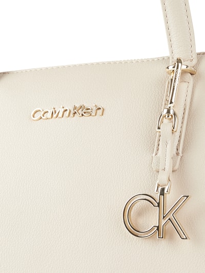 CK Calvin Klein Torba shopper z materiału skóropodobnego  Piaskowy 2