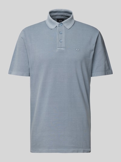 ARMANI EXCHANGE Poloshirt mit kurzer Knopfleiste Rauchblau 1