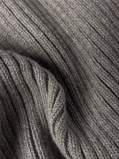 Marc O'Polo Mütze und Schal im Set aus reiner Baumwolle Mittelgrau Melange 2