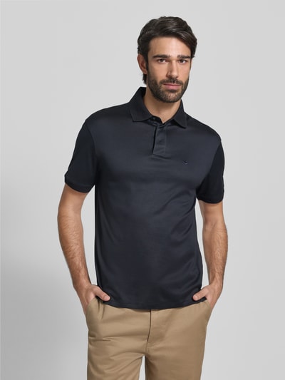Emporio Armani Poloshirt mit kurzer Knopfleiste Marine 4