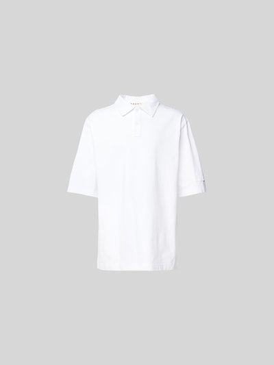 Marni Relaxed Fit Poloshirt aus Baumwolle Weiss 2