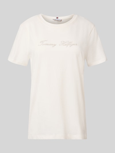 Tommy Hilfiger T-shirt o kroju regular fit z czystej bawełny Biały 2