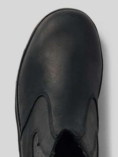 Blauer USA  Chelsea Boots aus Rindsnappa mit Profilsohle Black 3