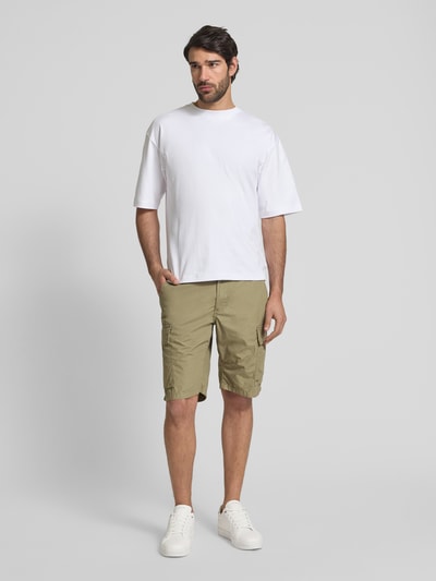 camel active Bermudy o kroju regular fit z kieszeniami cargo Khaki 1