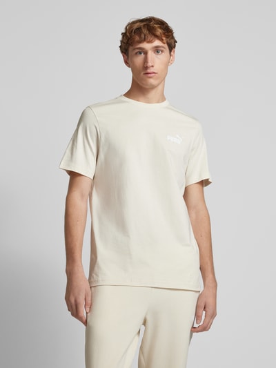 PUMA PERFORMANCE T-shirt z nadrukiem z logo Złamany biały 4