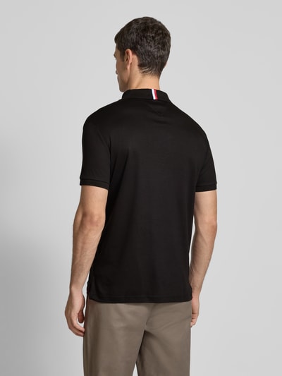 Tommy Hilfiger Slim Fit Poloshirt mit Logo-Stitching Black 5