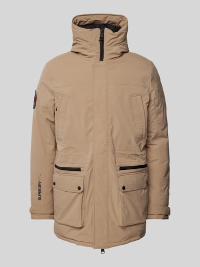 Superdry Parka met opstaande kraag Zand - 2