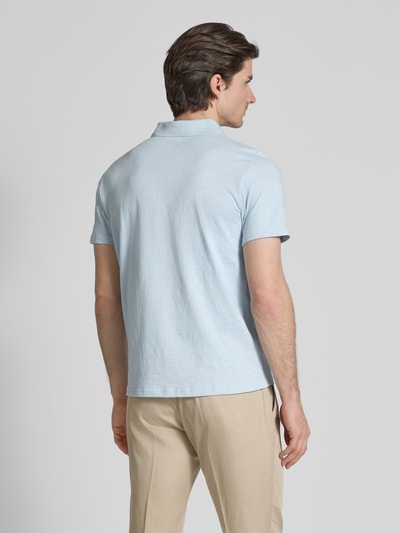MCNEAL Poloshirt mit V-Ausschnitt Hellblau 5