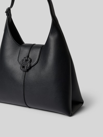 BOSS torba na ramię z aplikacją z logo Czarny 3